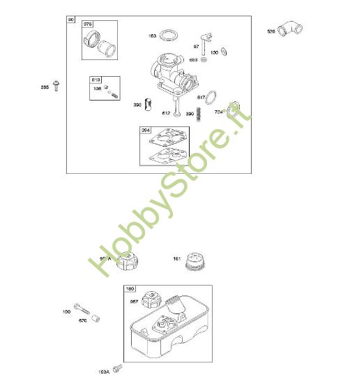 D - Carburatore, alimentazione carburante B&S - 10 €¦ 10A902-2128-E1 brand Stihl